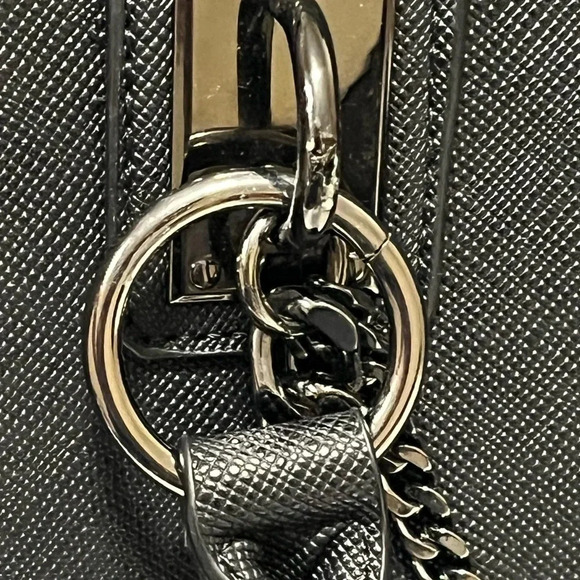 Just Fab Bradley Satchel black size 14.5”L X 10.5” H X 5.5” D almost new new - Picture 9 of 16